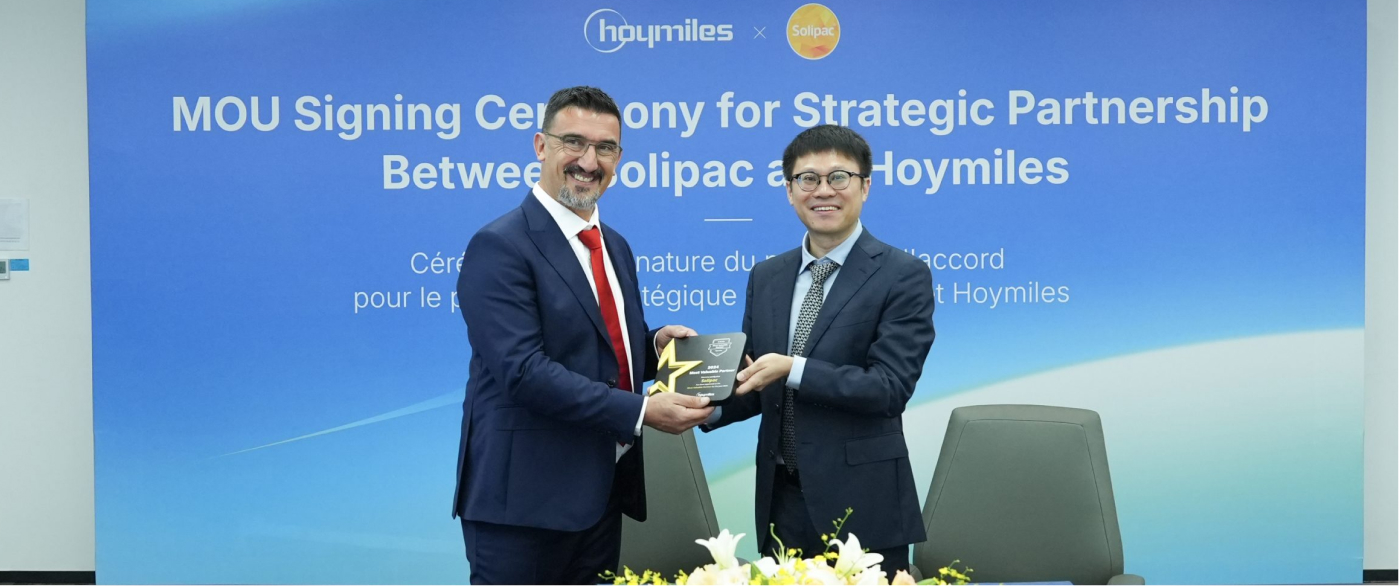 Hoymiles signe un accord de partenariat stratégique avec le fournisseur français de solutions énergétiques Solipac