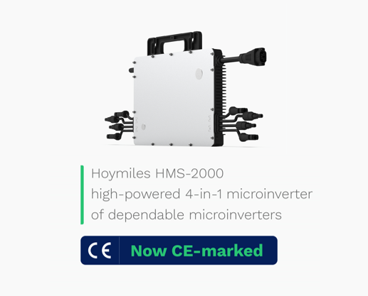 Read more about the article New HMS high-powered microinverter CE-marked in Europe